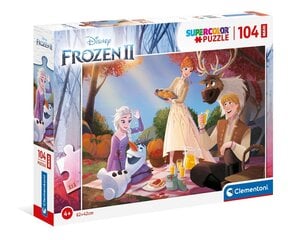 Pusle Clementoni Supercolor Puzzle Disney Jääpidu/Frozen II, 23757, 104-osaline hind ja info | Pusled | kaup24.ee
