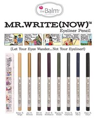 Карандаш для глаз Mr.Write Now Onyx theBalm цена и информация | Тушь, средства для роста ресниц, тени для век, карандаши для глаз | kaup24.ee