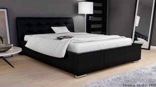 Кровать Campo 160x200 см, черная цена и информация | Кровати | kaup24.ee