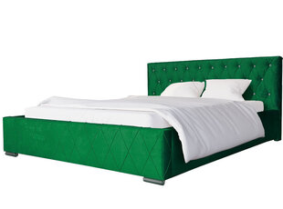 Кровать Diori 160x200 см, зеленая цена и информация | Кровати | kaup24.ee
