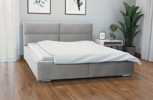 Кровать Fresco 140х200 см, светло-серая цена и информация | Кровати | kaup24.ee