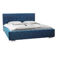 Кровать Carlo 140х200 см, синяя