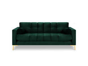 Трехместный диван Cosmopolitan Design Bali, темно-зеленый/золотой цена и информация | Диваны | kaup24.ee
