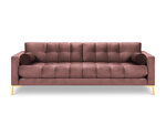 Четырехместный диван Cosmopolitan Design Bali, розовый/золотой