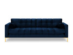 Четырехместный диван Cosmopolitan Design Bali, синий/золотой