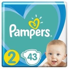 Подгузники Pampers New Baby Mini, 2 размер, 4-8 кг, 43 шт цена и информация | Пеленки | kaup24.ee