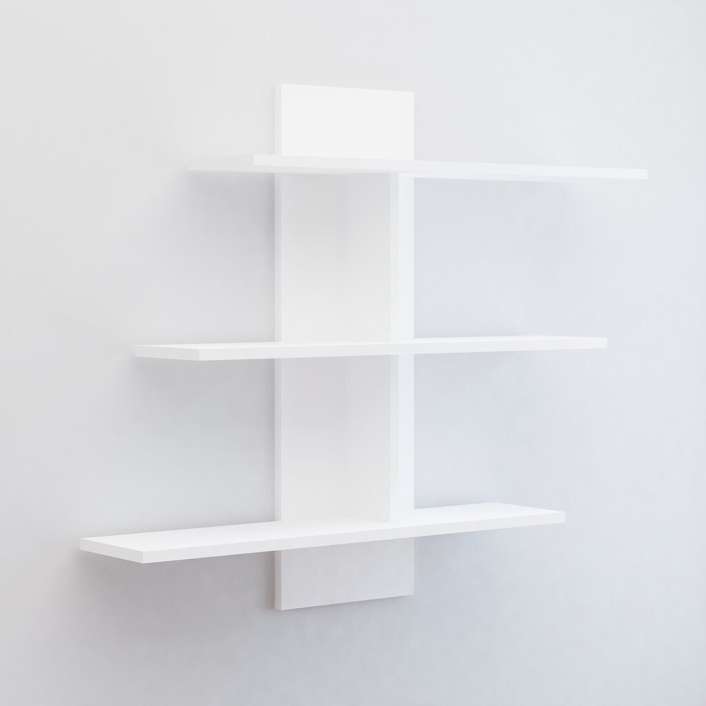 Seinariiul Kalune Design Wall Shelf 775, 111 cm, valge цена и информация | Riiulid | kaup24.ee