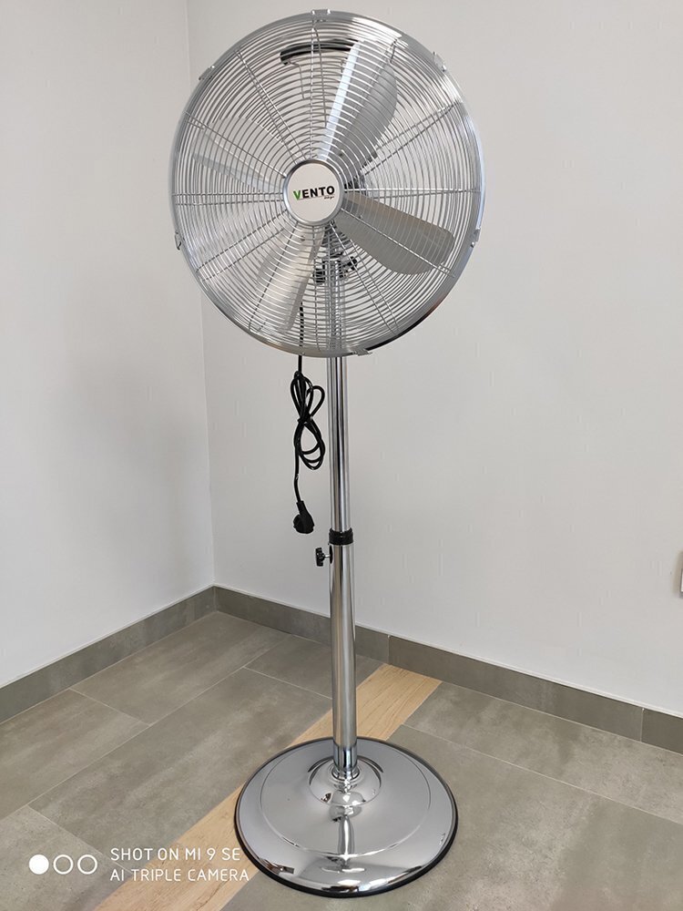 Põrandaventilaator Vento Inox Chrome 40 cm 50W hind ja info | Ventilaatorid | kaup24.ee