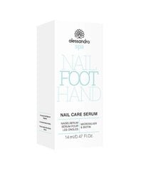 alessandro SPA FOOT Nail Care Serum - mikroobidevastane ja toitev küüneseerum, 14ml цена и информация | Лаки для ногтей, укрепители для ногтей | kaup24.ee