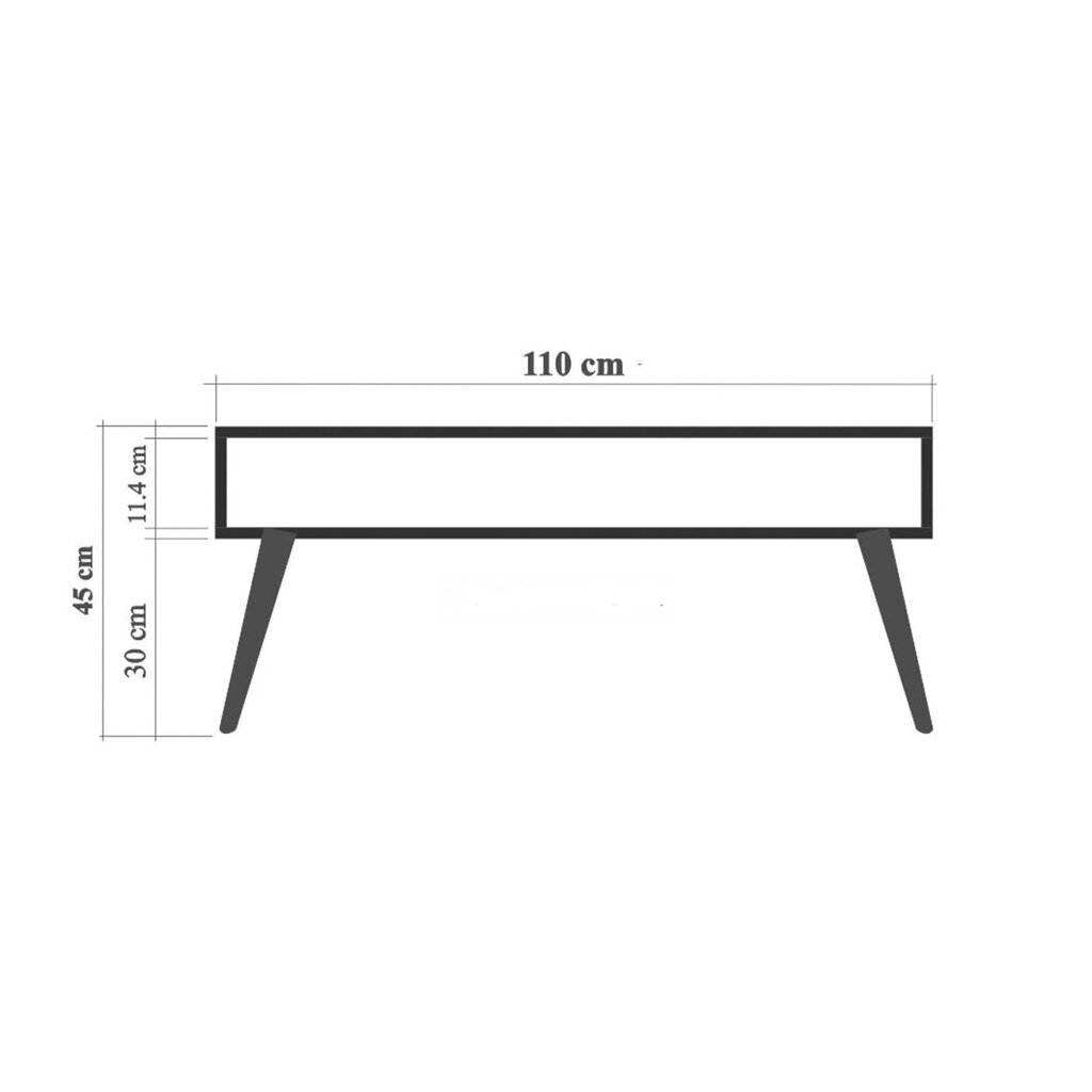 Diivanilaud Kalune Design 869, pruun hind ja info | Diivanilauad | kaup24.ee