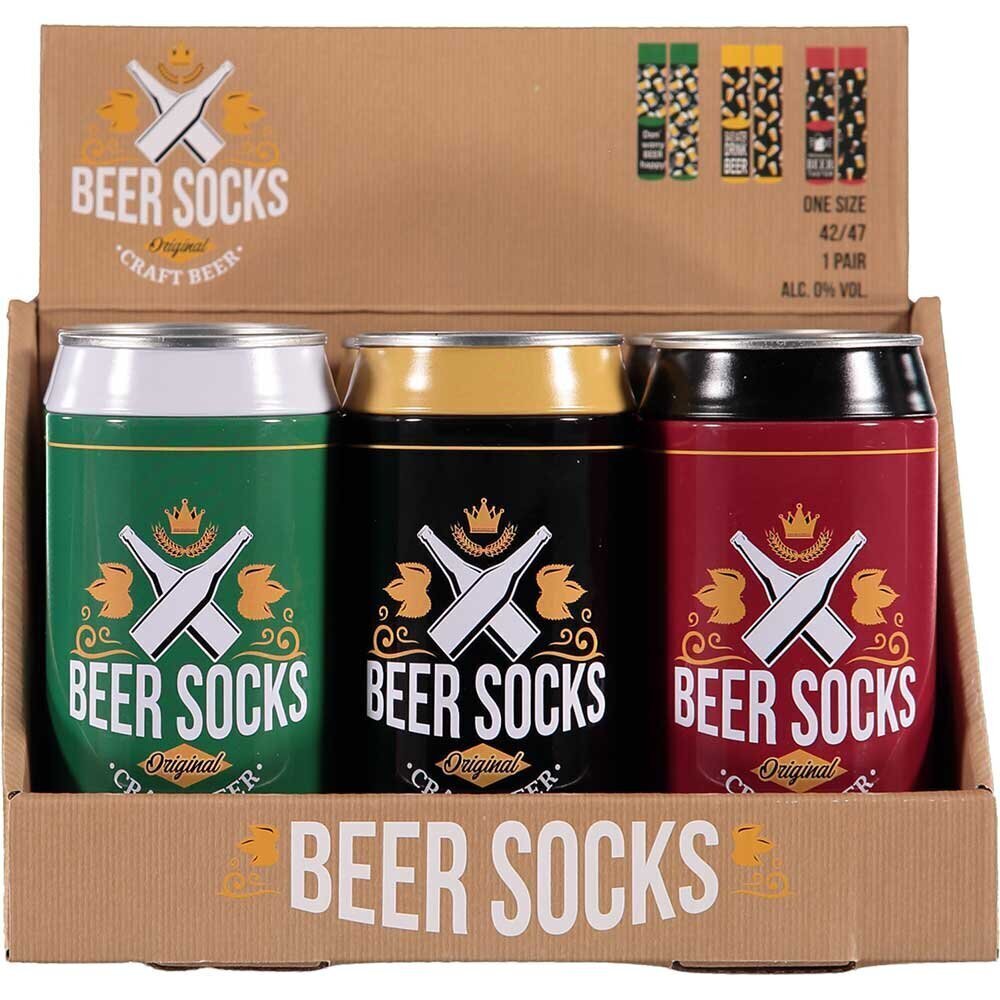 Beer socks meeste sokid purgis, mustad hind ja info | Meeste sokid | kaup24.ee