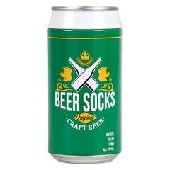 Мужские носки в банке Beer socks Don't worry beer happy цена и информация | Мужские носки | kaup24.ee