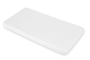 Sensillo простыня с резинкой, белая, серые точки, 120x60, 2212 цена и информация | Сетки для кроватей | kaup24.ee