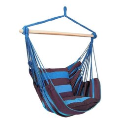 Сидячий гамак Фламинго с подушками, коричневый/синий цена и информация | Гамаки | kaup24.ee