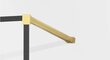Dušisein Mexen Kioto, gold/must muster 70,80,90,100,110,120x200 cm hind ja info | Dušikabiinide uksed ja seinad | kaup24.ee