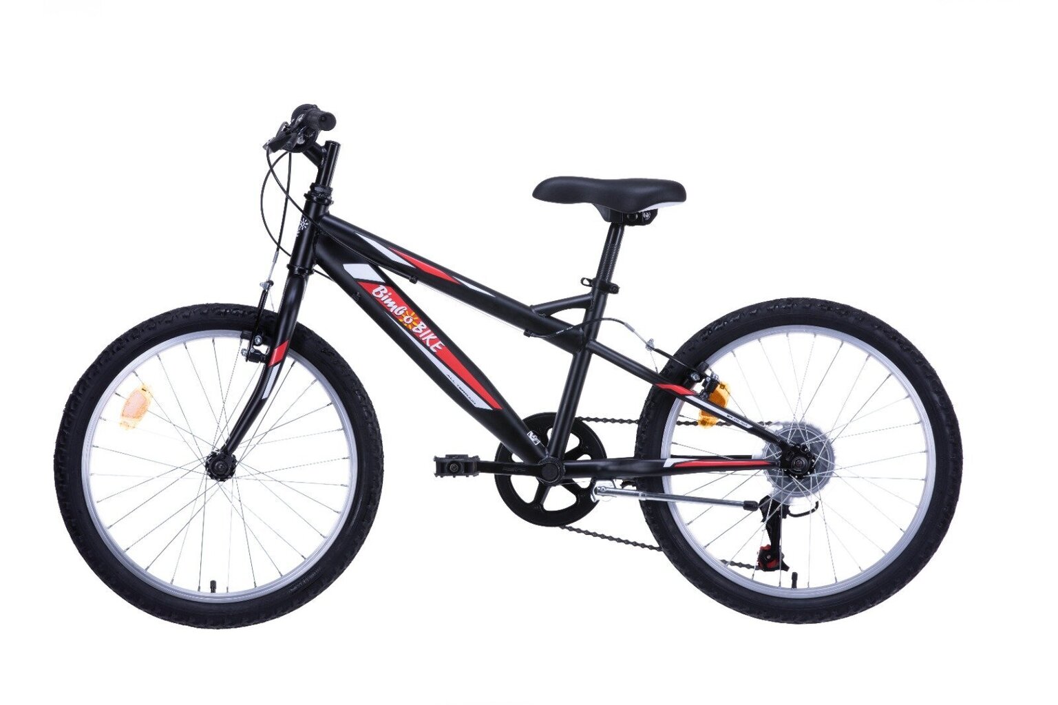 Laste jalgratas Bimbo Bike MTB 20" Boy, must hind ja info | Jalgrattad | kaup24.ee