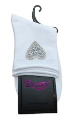 Носки для девочек с украшениями be Snazzy SK-40, белые цена и информация | Носки, колготки для девочек | kaup24.ee