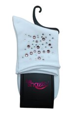 Носки для девочек с украшениями be Snazzy SK-41, белые цена и информация | Носки, колготки для девочек | kaup24.ee