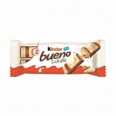Valge šokolaad Kinder Bueno White 39g hind ja info | Maiustused | kaup24.ee