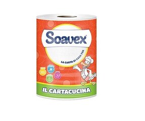 Кухонное полотенце Soavex Il Cartacucina, рулон 3-слоя. 110 лист. 25м цена и информация | Туалетная бумага, бумажные полотенца | kaup24.ee