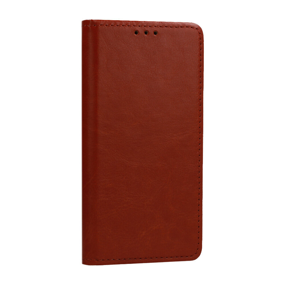 Telefoniümbris Leather book Xiaomi Mi 10T Lite, pruun цена и информация | Telefoni kaaned, ümbrised | kaup24.ee