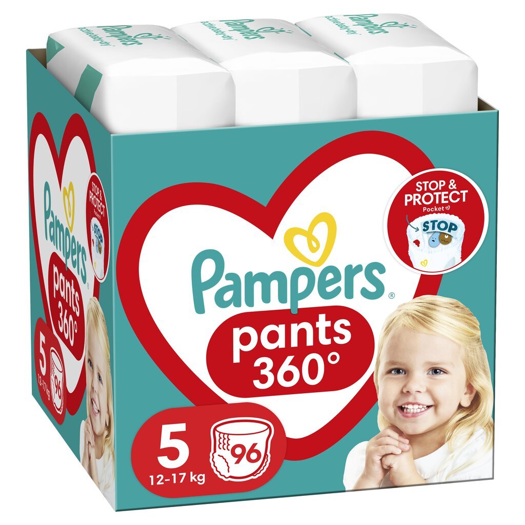 Püksmähkmed Pampers Pants, suurus 5, 96 tk, 12kg-17kg цена и информация | Mähkmed | kaup24.ee