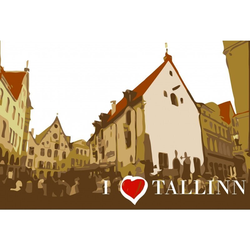 Maalimiskomplekt numbrite järgi Tallinna vaade 2 hind ja info | Maalid numbri järgi | kaup24.ee