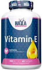 E-vitamiini segatud tokoferoolid 400 RÜ Haya Labs, 60 geelkapslit hind ja info | Vitamiinid, toidulisandid, preparaadid tervise heaoluks | kaup24.ee