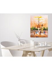 Maalimine numbrite järgi 40x50 cm "Eiffel Tower" hind ja info | Maalid numbri järgi | kaup24.ee