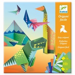 Origami paberid - Dinosaurused, Djeco, DJ08758 цена и информация | Развивающие игрушки | kaup24.ee