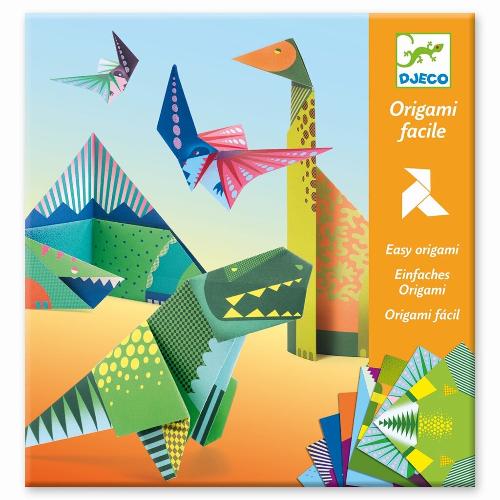 Origami paberid - Dinosaurused, Djeco, DJ08758 цена и информация | Arendavad mänguasjad | kaup24.ee