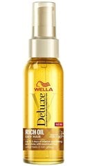 Juukseid kujundav õli kuivadele juustele Wella Deluxe Rich Oil, 100 ml цена и информация | Маски, масла, сыворотки | kaup24.ee