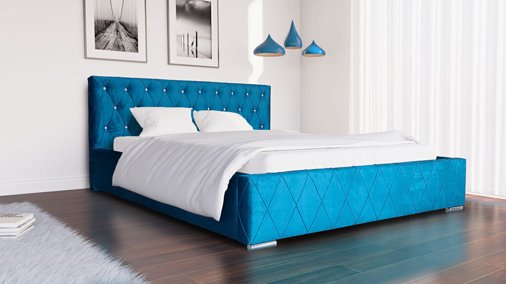 Voodi Diori 180x200 cm, sinine hind ja info | Voodid | kaup24.ee