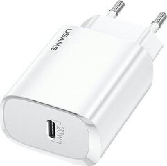 Usams CC131TC02 сетевое зарядное устройство USB-C / 20W / 3A белое цена и информация | Зарядные устройства для телефонов | kaup24.ee