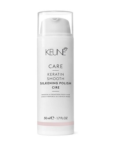 Siluv juuksekreem Keune Care Keratin Smooth Silkening Polish, 50 ml hind ja info | Maskid, õlid, seerumid | kaup24.ee