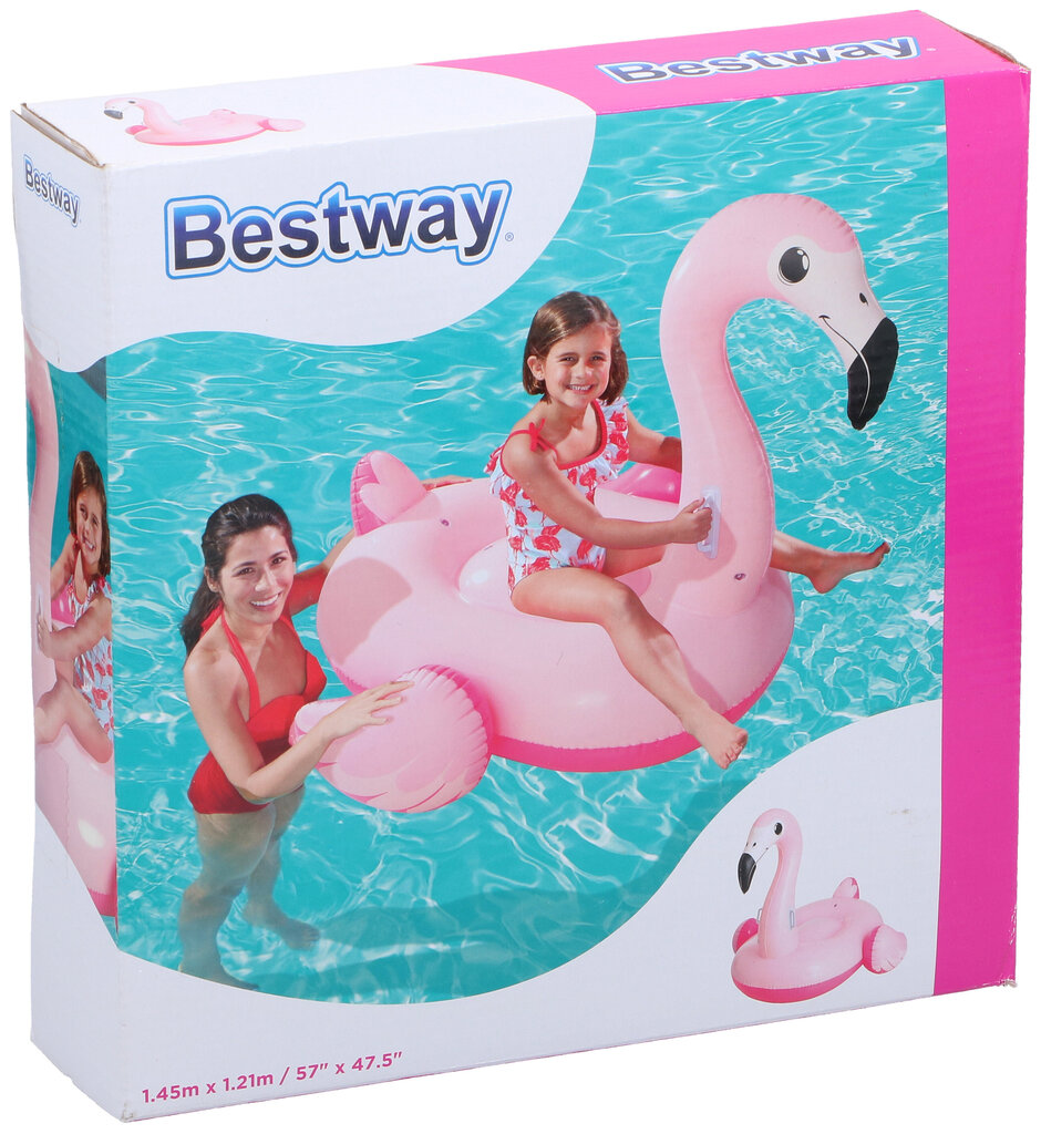 Täispuhutav madrats Bestway Flamingo 135 cm, roosa hind ja info | Täispuhutavad veemänguasjad ja ujumistarbed | kaup24.ee