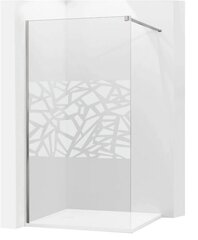 Стенка для душа Mexen Kioto, хром/узорчатое стекло 70,80,90,100,110,120x200 см цена и информация | Душевые двери и стены | kaup24.ee