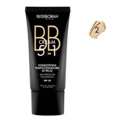 Jumestuskreem BB 5in1 Deborah Milano 30 ml, 02 Beige цена и информация | Пудры, базы под макияж | kaup24.ee