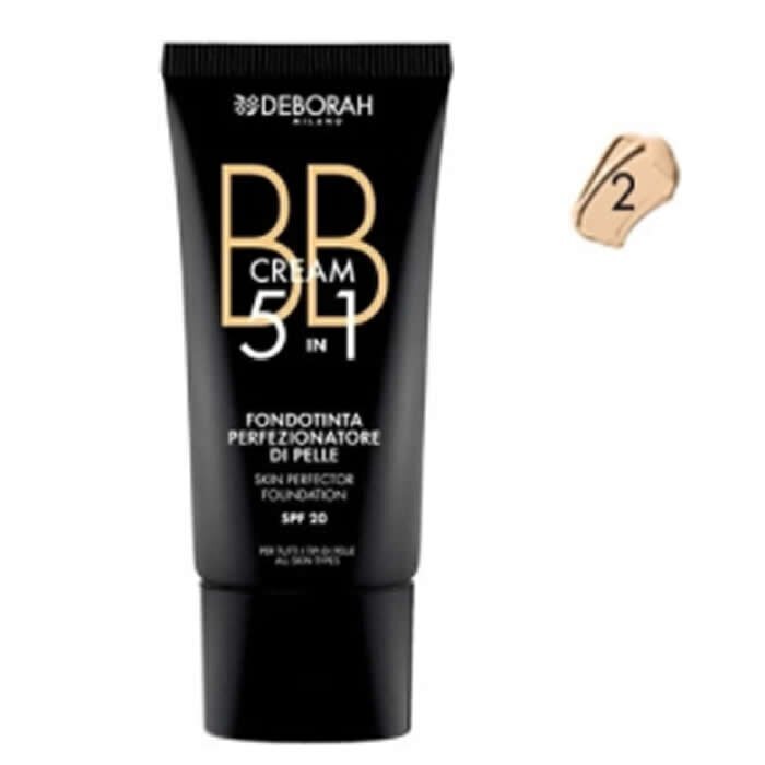 Jumestuskreem BB 5in1 Deborah Milano 30 ml, 02 Beige цена и информация | Jumestuskreemid, puudrid | kaup24.ee