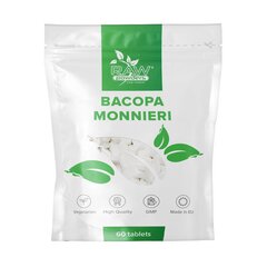Toidulisand Raw Powders Bacopa Monnieri, 60 tabletti hind ja info | Vitamiinid, toidulisandid, preparaadid tervise heaoluks | kaup24.ee