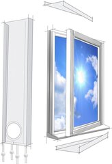 Alpina Air прокладка окна/двери для кондиционера цена и информация | Кондиционеры, рекуператоры | kaup24.ee