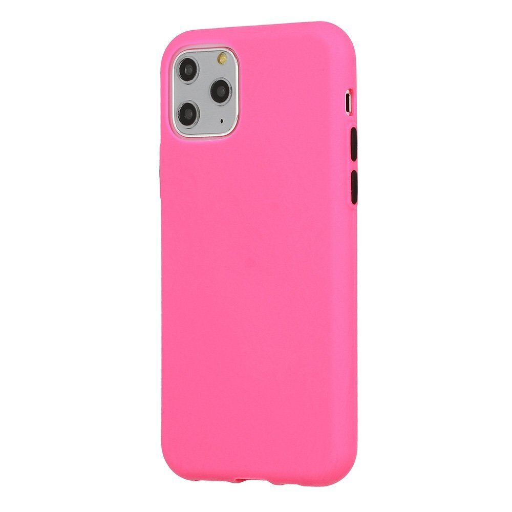 Mocco Soft Cream Silicone Back Case for Apple iPhone 12/12 Pro Pink hind ja info | Telefoni kaaned, ümbrised | kaup24.ee