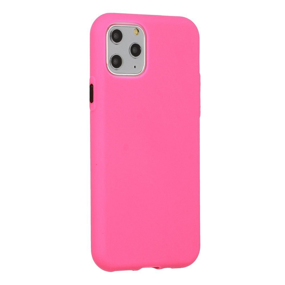 Mocco Soft Cream Silicone Back Case for Apple iPhone 12/12 Pro Pink hind ja info | Telefoni kaaned, ümbrised | kaup24.ee