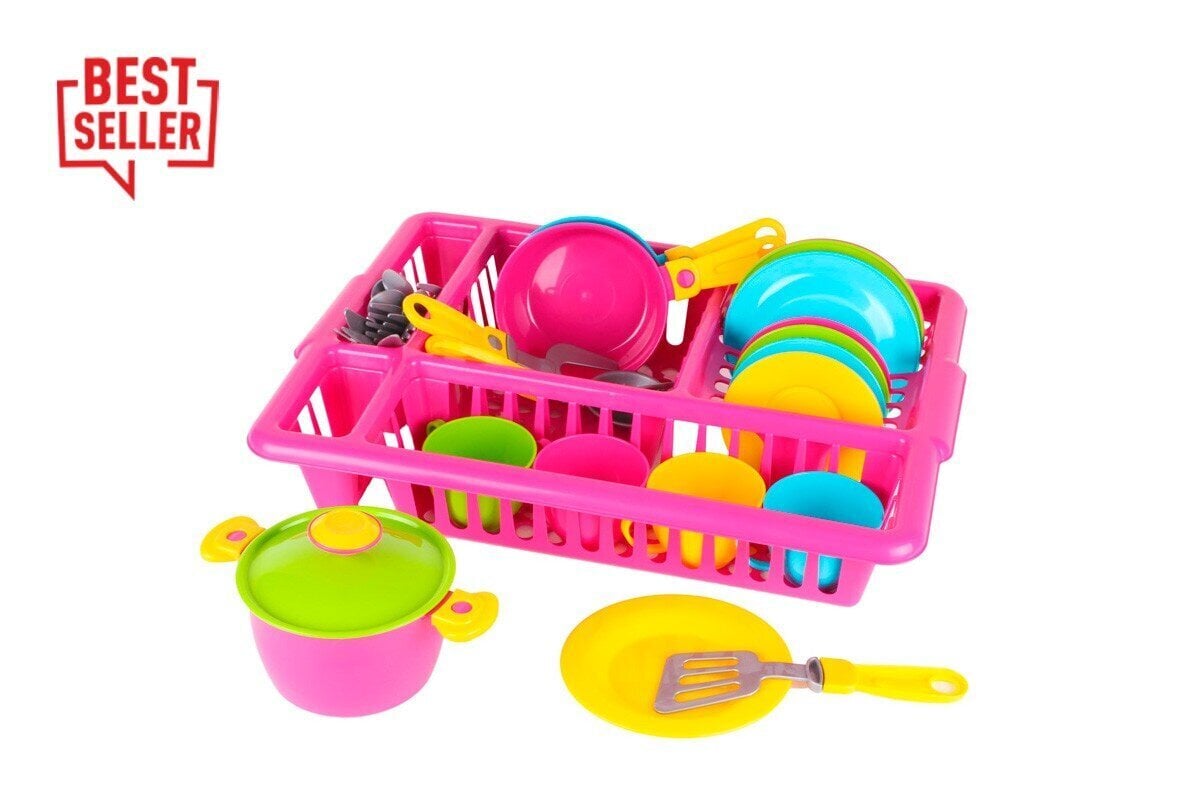 Laste mängunõud kuivatusrestiga цена и информация | Tüdrukute mänguasjad | kaup24.ee