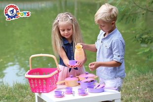 Набор игрушечной посуды для детей в сумке 3 года + цена и информация | MUST Металлическая бутылочка с Ярким рисунком (без BPA) (500ml) для мальчиков от 3+ лет Серая с Машинкой | kaup24.ee
