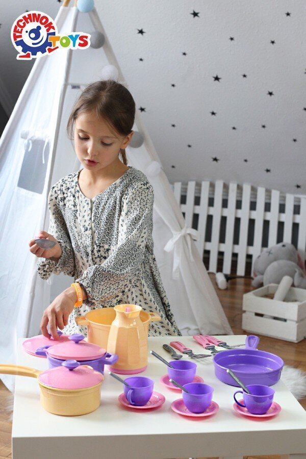 Laste mängunõude komplekt kotis 3+ aastat цена и информация | Tüdrukute mänguasjad | kaup24.ee
