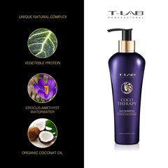 Шампунь для сухих и поврежденных волос T-LAB Professional Coco Therapy Duo 300 мл цена и информация | Шампуни | kaup24.ee