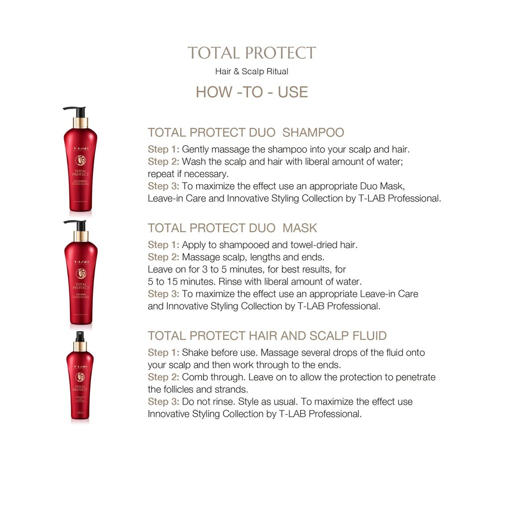 Vedelik värvitud või keemiliselt töödeldud juustele T-LAB Professional Total Protect Hair and Scalp Fluid, 150 ml цена и информация | Maskid, õlid, seerumid | kaup24.ee