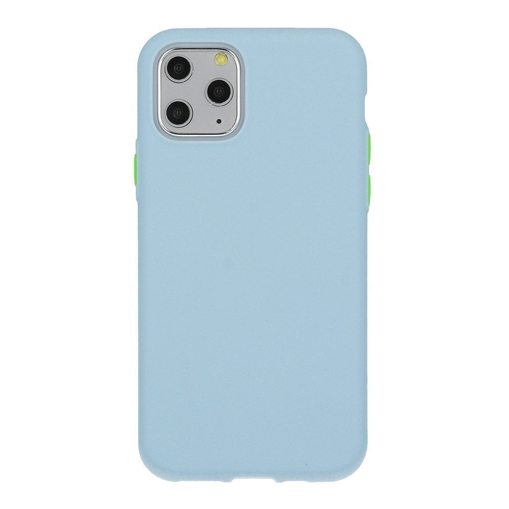 Mocco Soft Cream Silicone Back Case for Apple iPhone 12/12 Pro Blue цена и информация | Telefoni kaaned, ümbrised | kaup24.ee