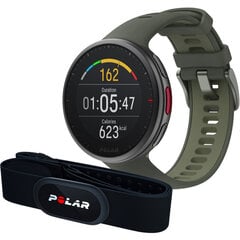 Polar Vantage V2 Black/Green + Polar H10 Heart Monitor Strap hind ja info | Nutikellad (smartwatch) | kaup24.ee